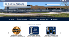 Desktop Screenshot of cityofpanora.com